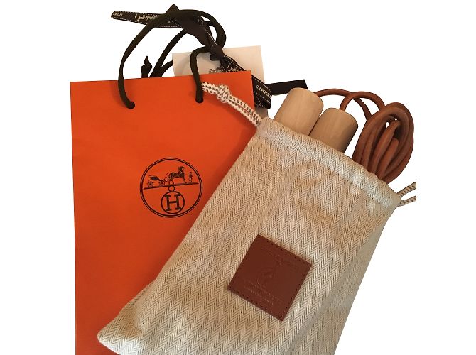 Hermès Cuerda saltar Beige - vista 2