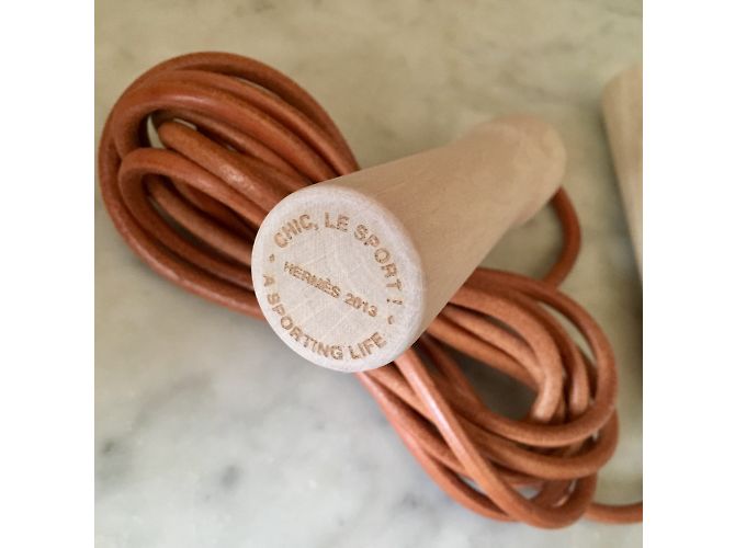 Hermès Cuerda saltar Beige - vista 5