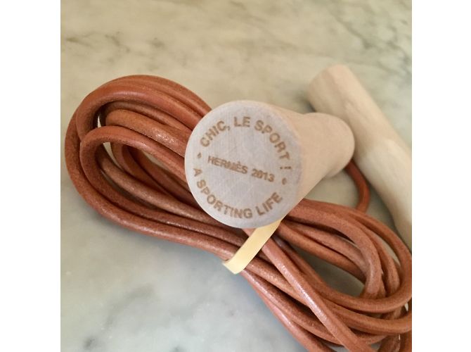 Hermès Cuerda saltar Beige - vista 7