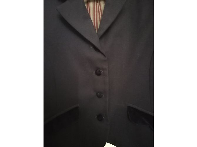Blazer Bonpoint in lana blu navy - vista 8