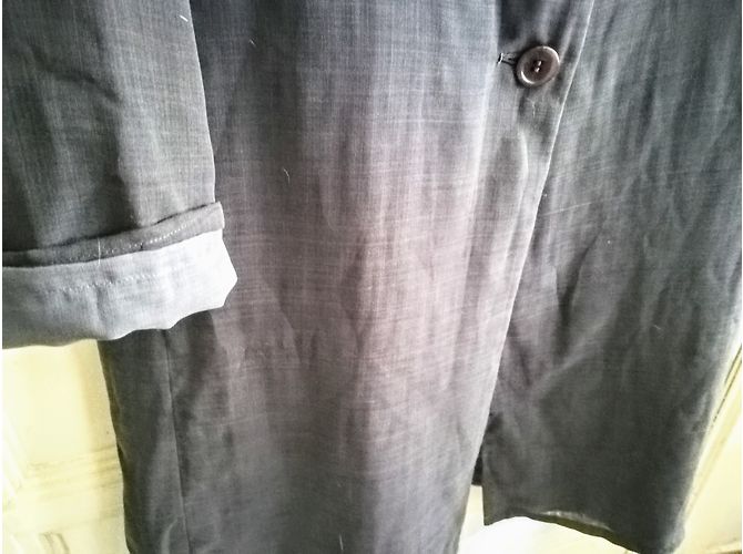 Giacca lunga Issey Miyake Pleats Please grigia Grigio - vista 3