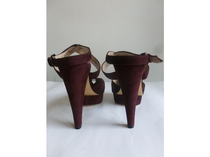 Max & Co High Heel Sandalen Wildleder Pflaume - Ansicht 5