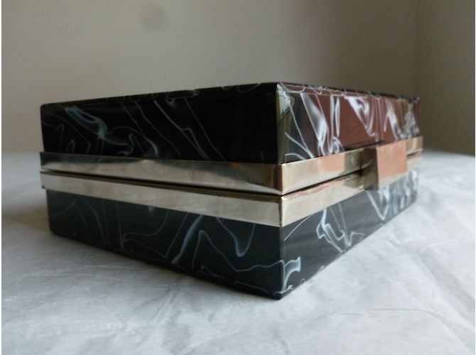 Clutch Zara in plastica nera Nero - vista 4