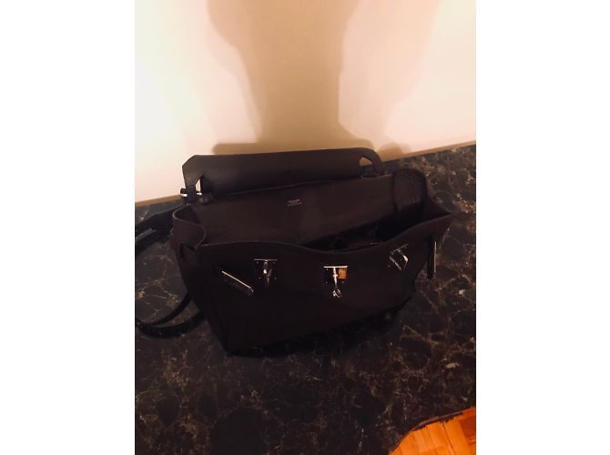 Borsa a tracolla Hermès in pelle Taurillon Clemence marrone - vista 10