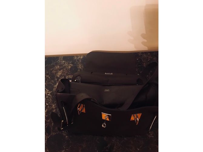 Borsa a tracolla Hermès in pelle Taurillon Clemence marrone - vista 8