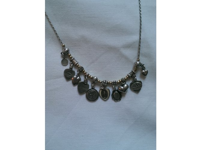 Collana lunga Gas argentata Argento - vista 3