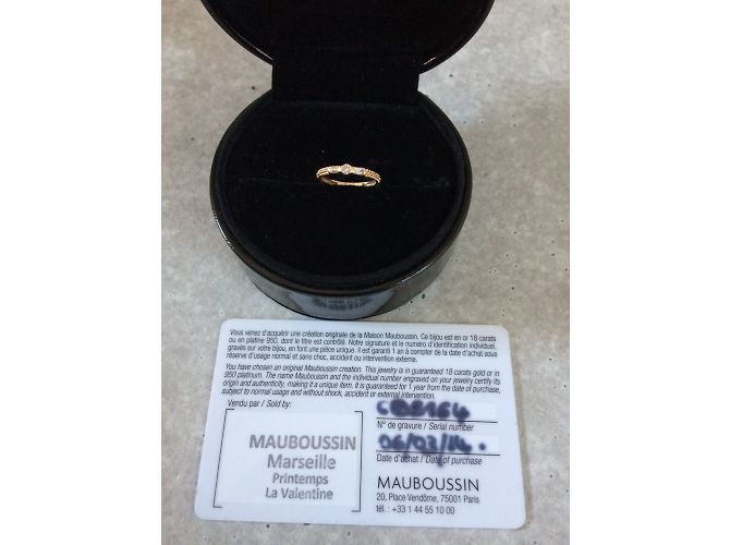 Mauboussin Amour je t'aime Ring aus Roségold und Diamant Größe 46 - Ansicht 4