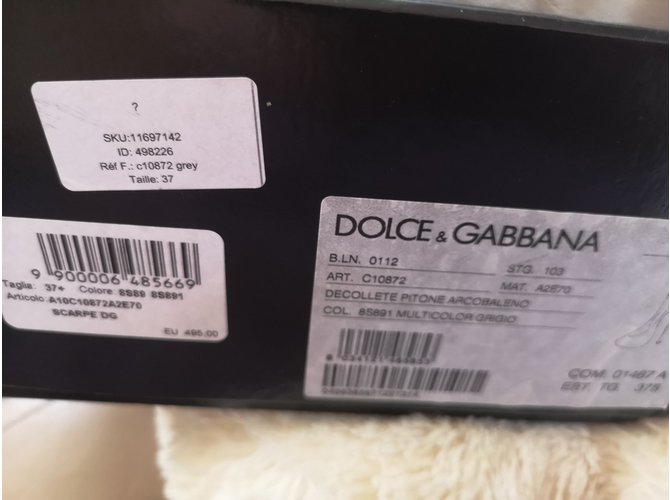 Dolce & Gabbana Python Heels Grey - view 4