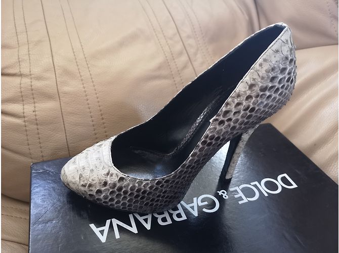 Dolce & Gabbana Python Heels Grey - view 7