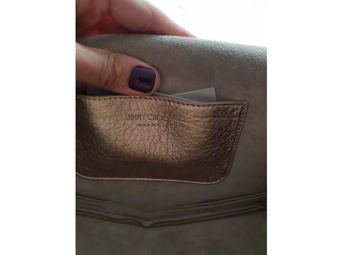 Borsa a mano Jimmy Choo Arrow Pelle Oro D'oro - vista 6