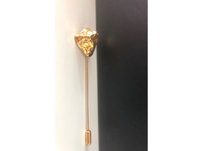 Spilla per foulard Yves Saint Laurent Nuggets Oro D'oro - vista 4