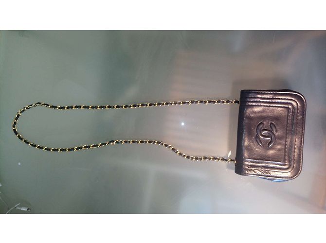 Borsa a mano Chanel in pelle nera Nero - vista 5