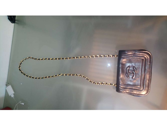 Borsa a mano Chanel in pelle nera Nero - vista 6