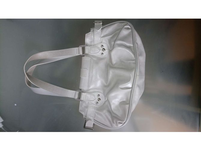 Autre Marque Borsa a mano in pelle grigio scuro Grigio antracite - vista 3
