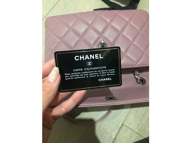 Borsa a mano Chanel Trendy CC Rosa in Pelle - vista 15