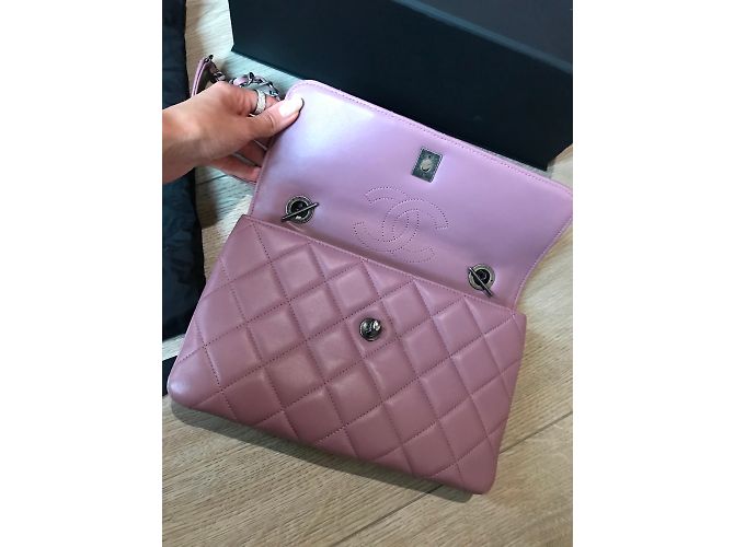 Borsa a mano Chanel Trendy CC Rosa in Pelle - vista 4