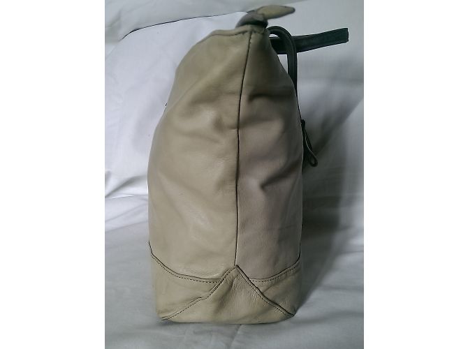 Sac cabas Nat & Nin en cuir marron sable - vue 11
