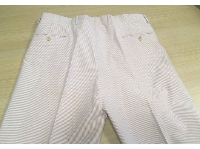 Hermès Pantaloni Rosa Bianco - vista 4