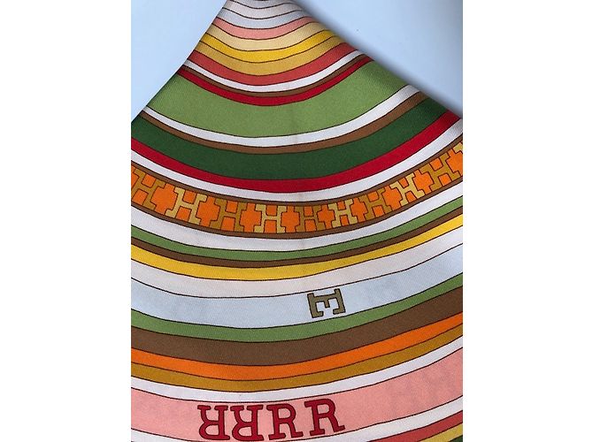 Hermès Tohu Bohu Seidentuch Mehrfarben - Ansicht 17