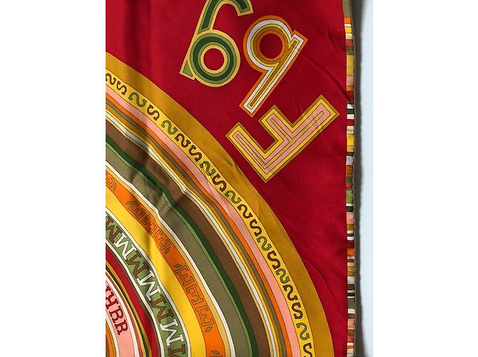 Hermès Tohu Bohu Seidentuch Mehrfarben - Ansicht 10