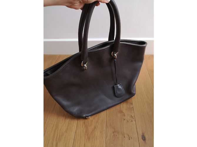 Vanessa Bruno Leder Handtasche Anthrazit Anthrazitgrau - Ansicht 2