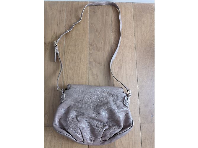 Borsa a mano in pelle Marc by Marc Jacobs beige - vista 2
