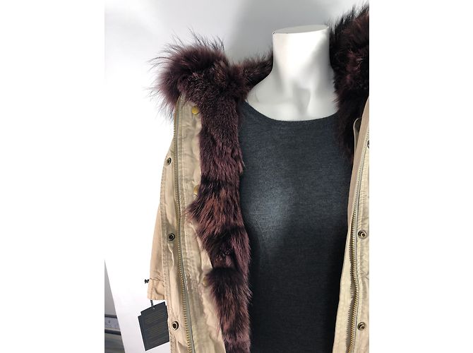 Gold Rush Parka Marrone Beige Bordò - vista 11