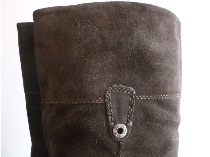 Geox Echte Wildlederstiefel Braun - Ansicht 2