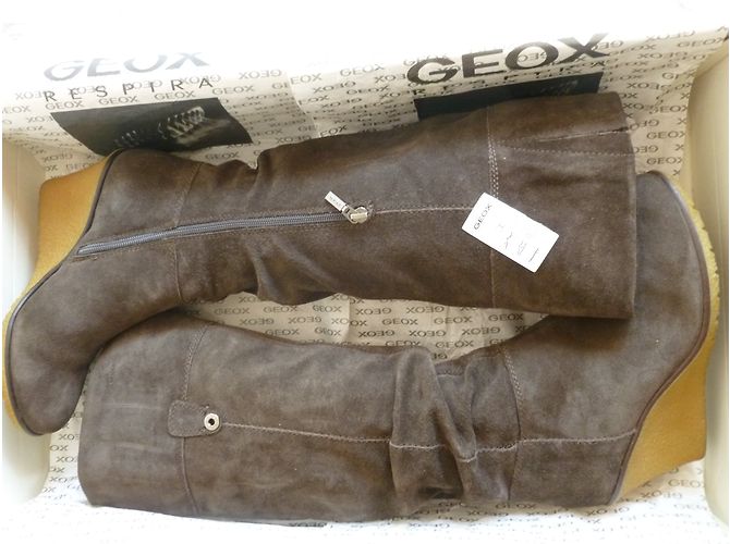 Geox Echte Wildlederstiefel Braun - Ansicht 8