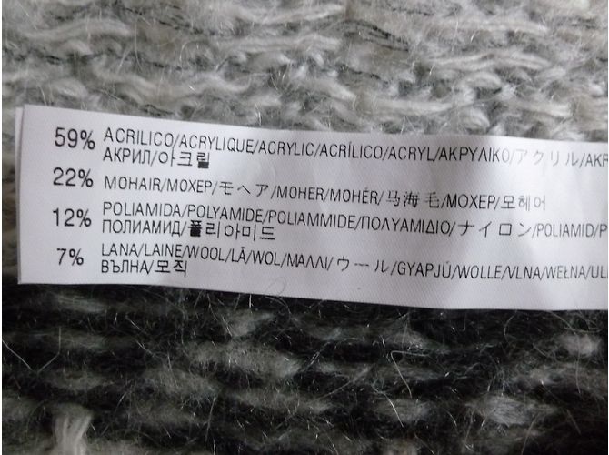 Zara Strickjacke aus Wolle und Mohair grau - Ansicht 7