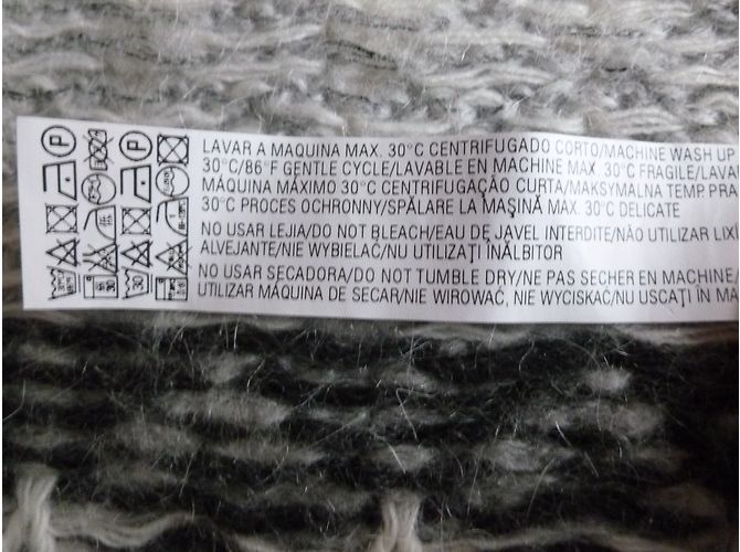 Zara Strickjacke aus Wolle und Mohair grau - Ansicht 8