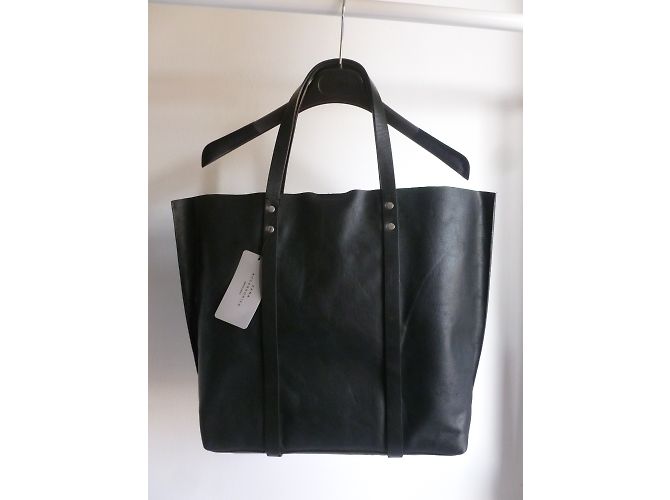 Zara borsa shopper in pelle - vista 10