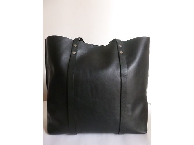 Zara borsa shopper in pelle - vista 2