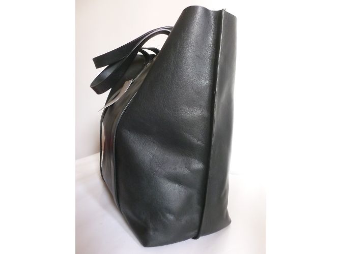 Zara borsa shopper in pelle - vista 5