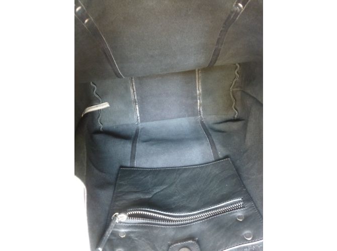 Zara borsa shopper in pelle - vista 7