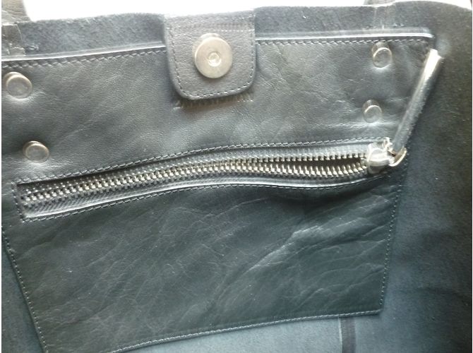 Zara borsa shopper in pelle - vista 8