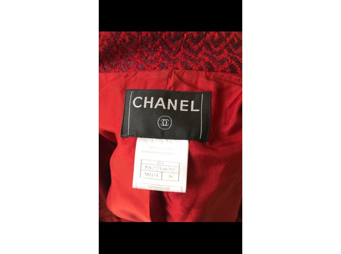 Chanel Jacken Rot Bordeaux - Ansicht 6