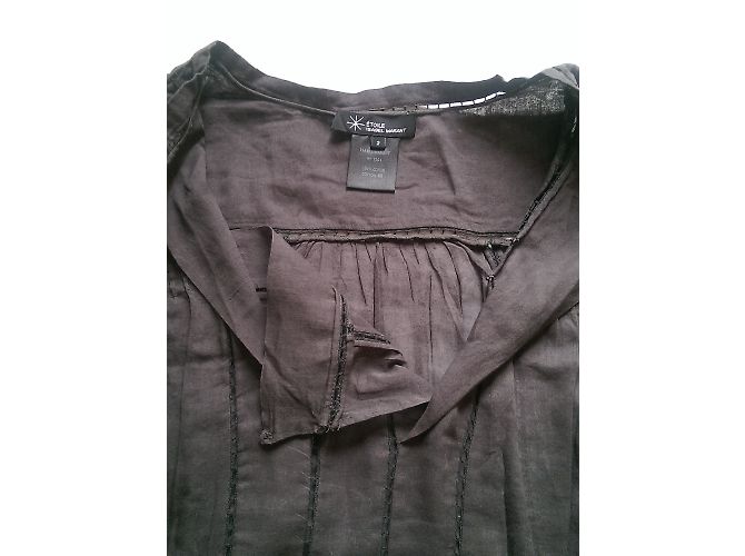 Blusa Isabel Marant Etoile de algodón gris oscuro Gris antracita - vista 4