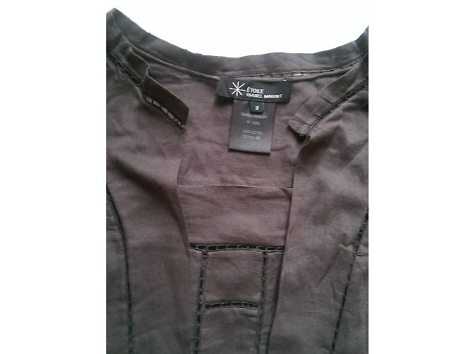 Blusa Isabel Marant Etoile de algodón gris oscuro Gris antracita - vista 6