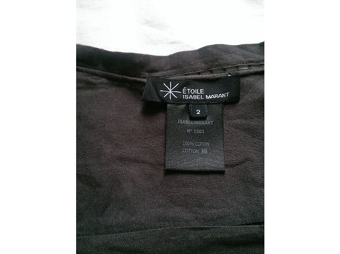 Blusa Isabel Marant Etoile de algodón gris oscuro Gris antracita - vista 7