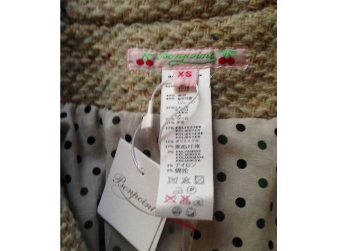 Bonpoint Nelle Tweedjacke Ecru Mehrfarben - Ansicht 2