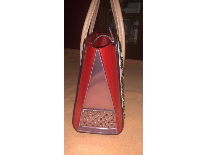 Christian Louboutin Paloma Borsa in pelle bianca Bianco - vista 2