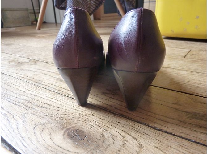 Décolleté Karine Arabian in pelle viola taglia 39 Porpora - vista 4