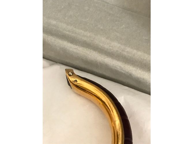 Bracciale Hermès Rush vermeil bordeaux Bordò - vista 6