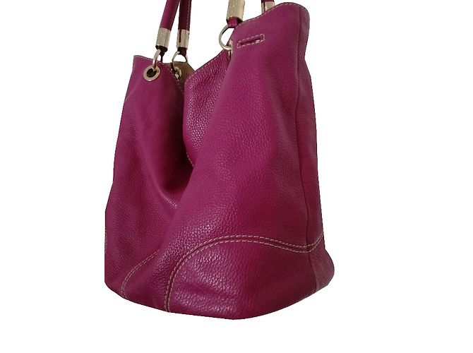 Borsa Lancel French Flair reversibile in pelle granulata rosa - vista 2
