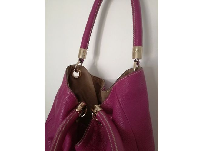 Borsa Lancel French Flair reversibile in pelle granulata rosa - vista 4