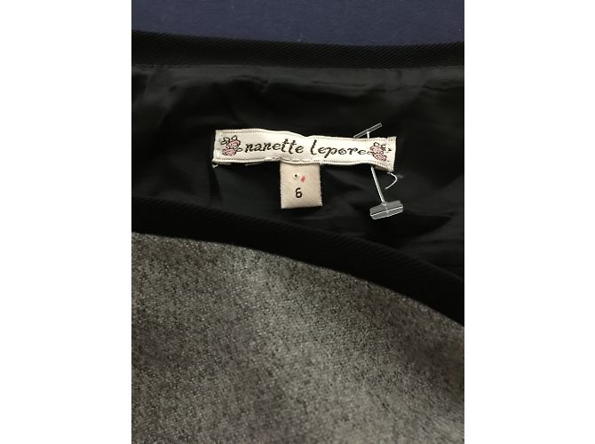 Nanette Lepore Falda elegante Negro Gris - vista 3