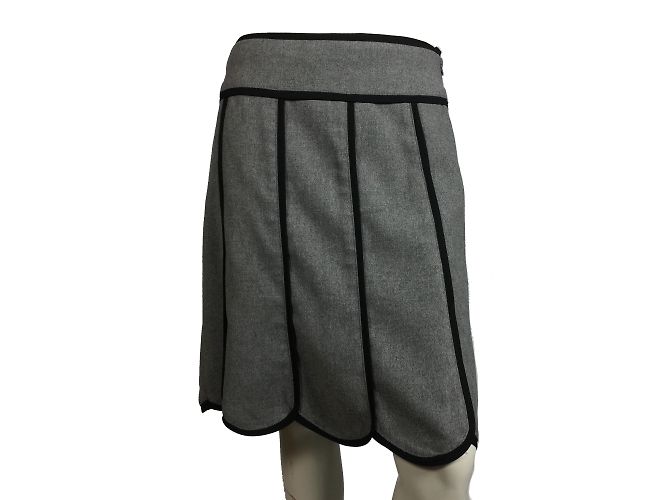 Nanette Lepore Falda elegante Negro Gris - vista 4