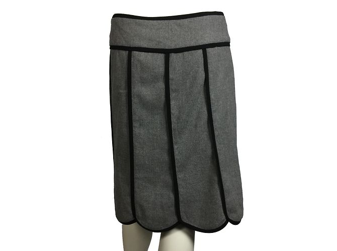 Nanette Lepore Falda elegante Negro Gris - vista 5