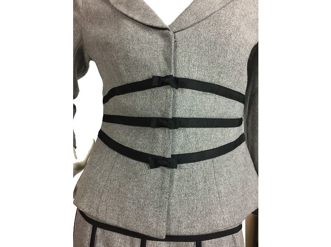 Nanette Lepore Falda elegante Negro Gris - vista 7